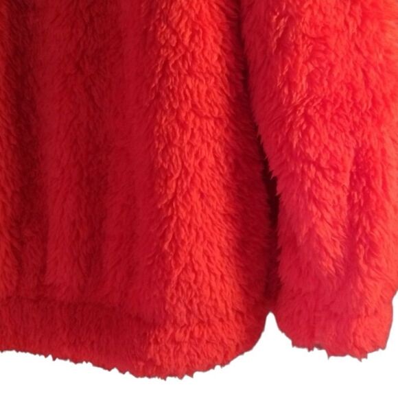 Women's Fuzzy Sherpa Pullover Hoodie Jacket Size M & L/G - Picture 6 of 6